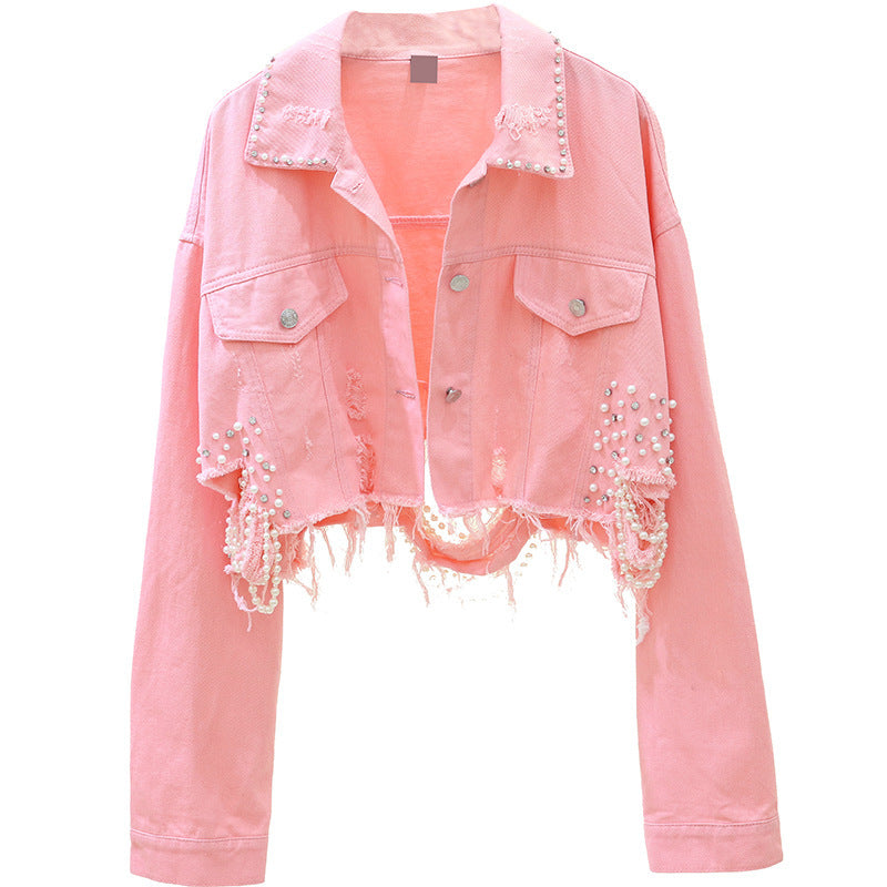 Pink Denim Jacket