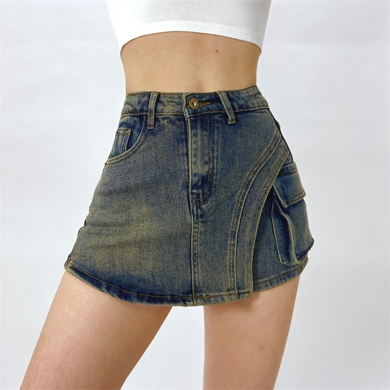 HEMI DENIM SKIRT