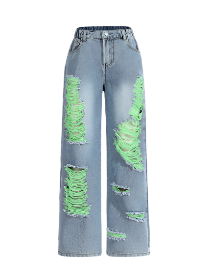 Y2K Lime Denim