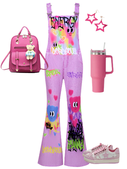 Graffiti Purple Jumpsuit