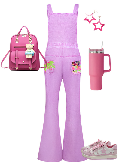 Graffiti Purple Jumpsuit