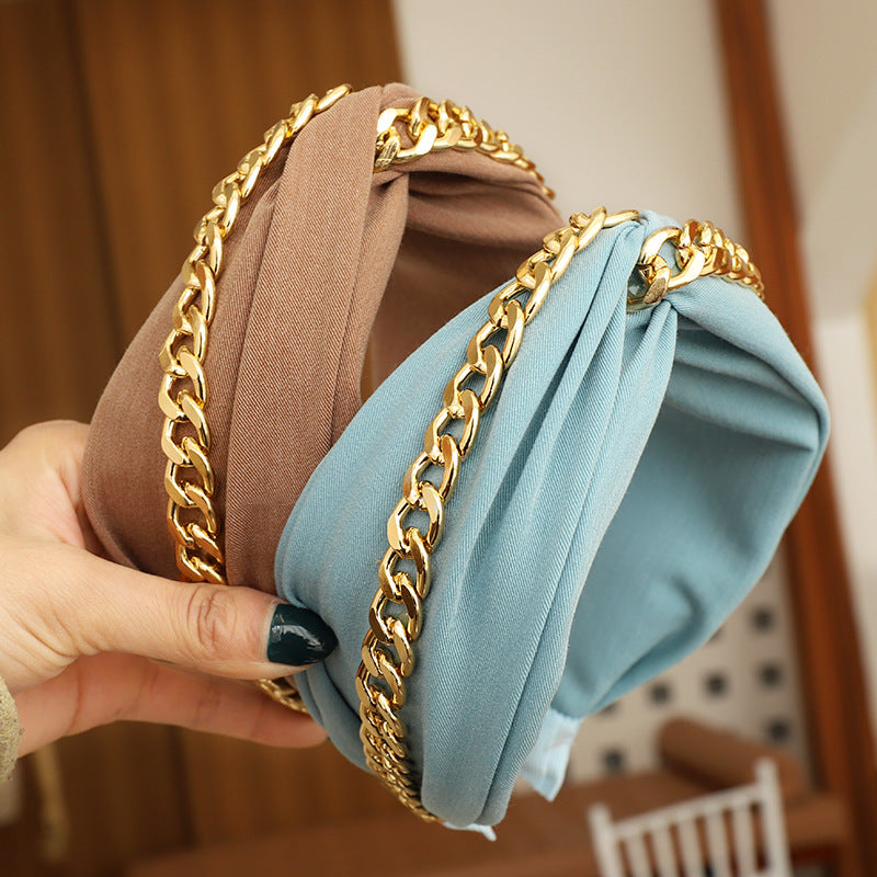 Chain Cross-knotted Headband